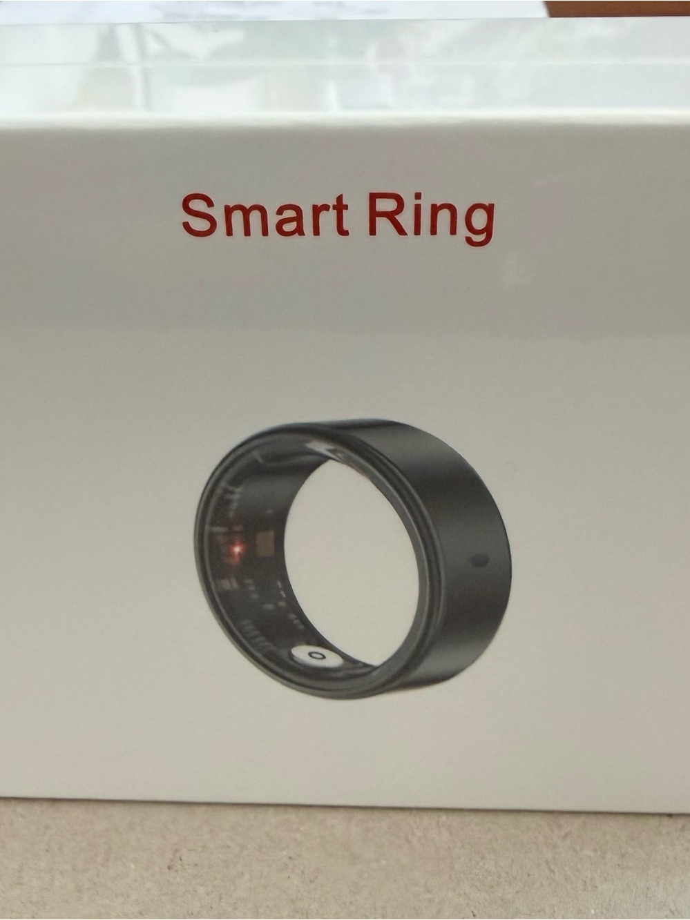 JRing Smart Ring Heart Rate Monitor Blood Oxygen Sleep Tracker Size 8 Silver